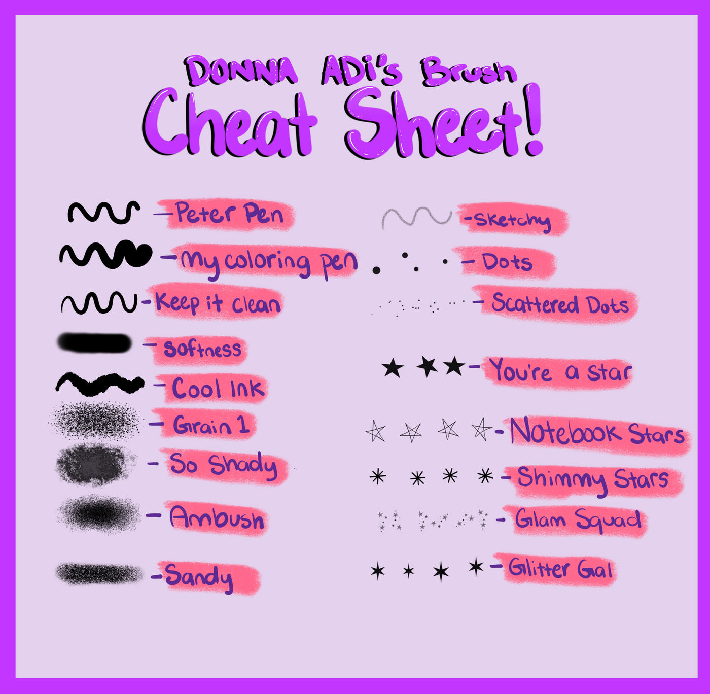 Donna Adi's Brush Set ( for Procreate)